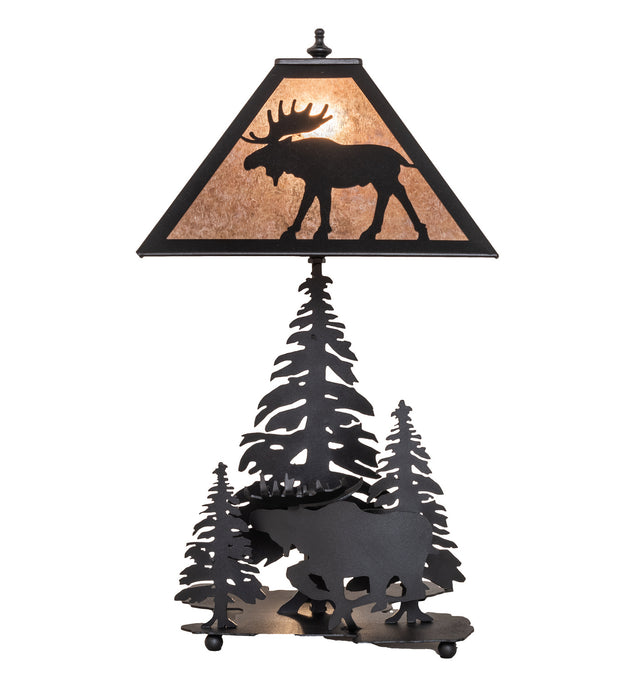 Meyda Tiffany - 102984 - One Light Table Lamp - Moose On The Loose