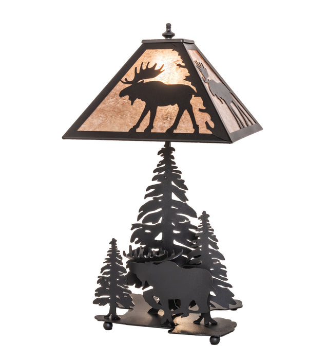 Meyda Tiffany - 102984 - One Light Table Lamp - Moose On The Loose