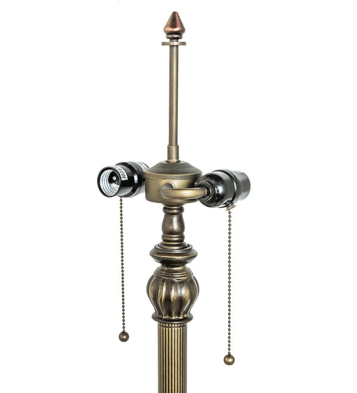 Meyda Tiffany - 118696 - Two Light Floor Base - Antique Brass - Antique Brass