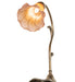 Meyda Tiffany - 17106 - One Light Mini Lamp - Amber/Purple Pond Lily - Antique Brass
