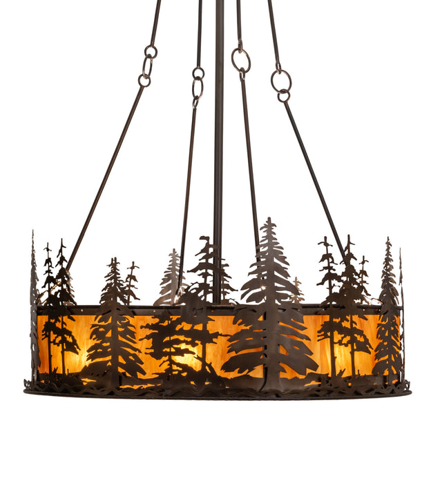 Meyda Tiffany - 201993 - 24 Light Chandel-Air - Tall Pines - Antique Copper