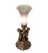 Meyda Tiffany - 225848 - One Light Mini Lamp - Grey Pond Lily - Antique Brass