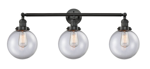 Franklin Restoration Three Light Bath Vanity Matte Black