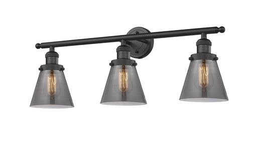 Franklin Restoration Three Light Bath Vanity Matte Black