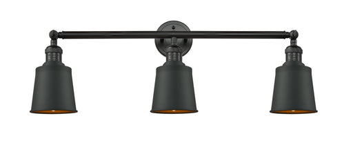 Innovations - 205-BK-M9-BK - Three Light Bath Vanity - Franklin Restoration - Matte Black