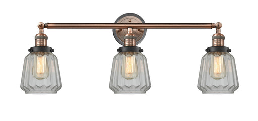 Innovations - 205BP-ACBK-G142 - Three Light Bath Vanity - Franklin Restoration - Antique Copper