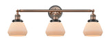 Innovations - 205BP-ACBK-G171 - Three Light Bath Vanity - Franklin Restoration - Antique Copper