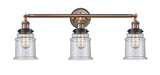 Innovations - 205BP-ACBK-G184 - Three Light Bath Vanity - Franklin Restoration - Antique Copper