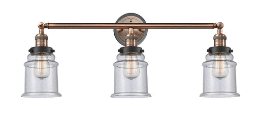 Innovations - 205BP-ACBK-G184 - Three Light Bath Vanity - Franklin Restoration - Antique Copper