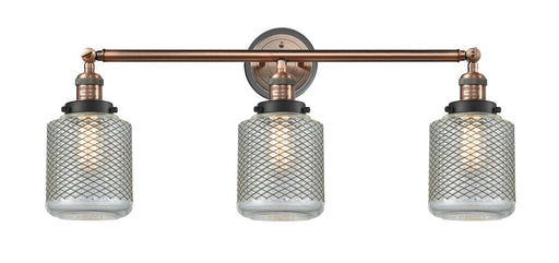 Innovations - 205BP-ACBK-G262 - Three Light Bath Vanity - Franklin Restoration - Antique Copper