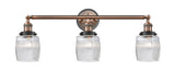 Innovations - 205BP-ACBK-G302 - Three Light Bath Vanity - Franklin Restoration - Antique Copper