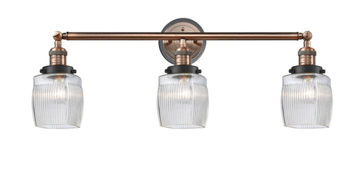 Innovations - 205BP-ACBK-G302 - Three Light Bath Vanity - Franklin Restoration - Antique Copper