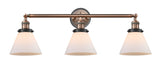 Innovations - 205BP-ACBK-G41 - Three Light Bath Vanity - Franklin Restoration - Antique Copper