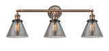 Innovations - 205BP-ACBK-G43 - Three Light Bath Vanity - Franklin Restoration - Antique Copper