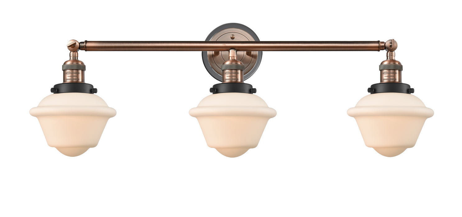 Innovations - 205BP-ACBK-G531 - Three Light Bath Vanity - Franklin Restoration - Antique Copper