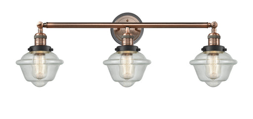 Innovations - 205BP-ACBK-G534 - Three Light Bath Vanity - Franklin Restoration - Antique Copper