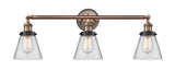 Innovations - 205BP-ACBK-G62 - Three Light Bath Vanity - Franklin Restoration - Antique Copper