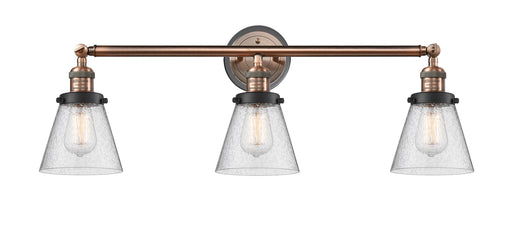 Innovations - 205BP-ACBK-G64 - Three Light Bath Vanity - Franklin Restoration - Antique Copper