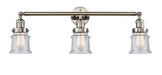 Innovations - 205-PN-G184S - Three Light Bath Vanity - Franklin Restoration - Polished Nickel