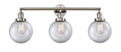 Innovations - 205-PN-G202-8 - Three Light Bath Vanity - Franklin Restoration - Polished Nickel