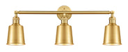 Innovations - 205-SG-M9-SG - Three Light Bath Vanity - Franklin Restoration - Satin Gold