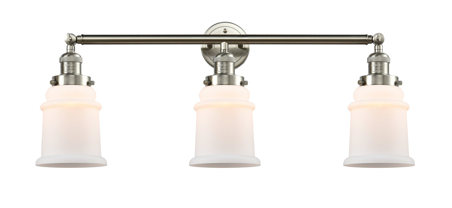 Innovations - 205-SN-G181 - Three Light Bath Vanity - Franklin Restoration - Brushed Satin Nickel