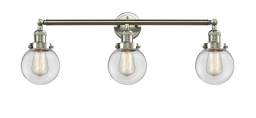 Innovations - 205-SN-G202-6-LED - LED Bath Vanity - Franklin Restoration - Brushed Satin Nickel