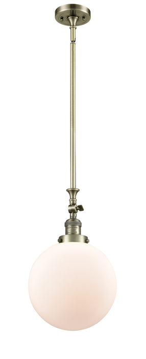 Innovations - 206-AB-G201-10 - One Light Mini Pendant - Franklin Restoration - Antique Brass