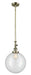 Innovations - 206-AB-G202-12 - One Light Mini Pendant - Franklin Restoration - Antique Brass