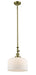 Innovations - 206-AB-G71-L - One Light Mini Pendant - Franklin Restoration - Antique Brass