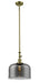 Innovations - 206-AB-G73-L - One Light Mini Pendant - Franklin Restoration - Antique Brass