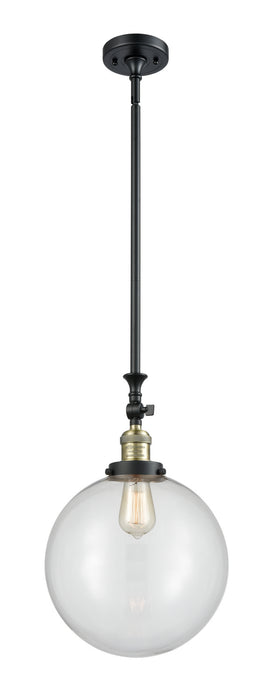 Innovations - 206-BAB-G202-12 - One Light Mini Pendant - Franklin Restoration - Black Antique Brass