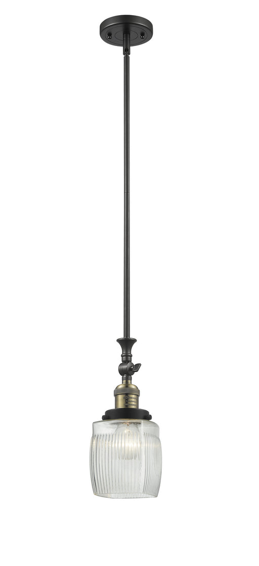 Innovations - 206-BAB-G302 - One Light Mini Pendant - Franklin Restoration - Black Antique Brass