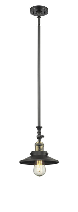 Innovations - 206-BAB-M6-LED - LED Mini Pendant - Franklin Restoration - Black Antique Brass
