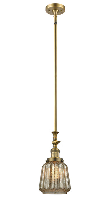 Innovations - 206-BB-G146-LED - LED Mini Pendant - Franklin Restoration - Brushed Brass