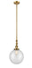 Innovations - 206-BB-G202-10-LED - LED Mini Pendant - Franklin Restoration - Brushed Brass