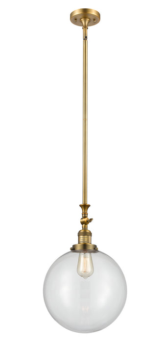 Innovations - 206-BB-G202-12-LED - LED Mini Pendant - Franklin Restoration - Brushed Brass