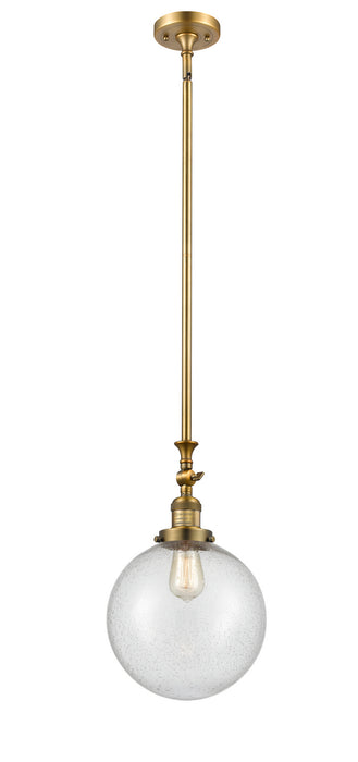 Innovations - 206-BB-G204-10-LED - LED Mini Pendant - Franklin Restoration - Brushed Brass