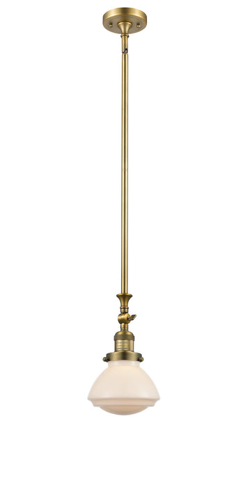 Innovations - 206-BB-G321-LED - LED Mini Pendant - Franklin Restoration - Brushed Brass