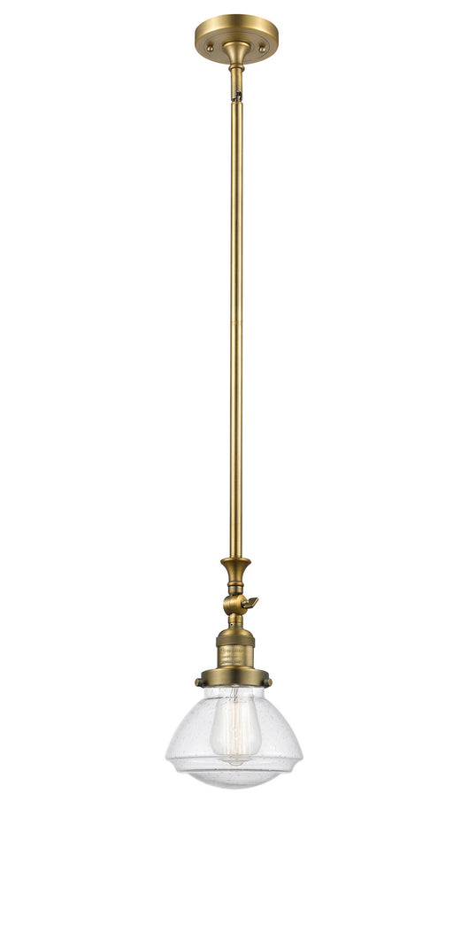 Innovations - 206-BB-G324-LED - LED Mini Pendant - Franklin Restoration - Brushed Brass