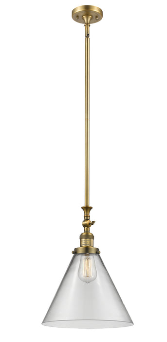 Innovations - 206-BB-G42-L - One Light Mini Pendant - Franklin Restoration - Brushed Brass