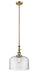 Innovations - 206-BB-G72-L - One Light Mini Pendant - Franklin Restoration - Brushed Brass