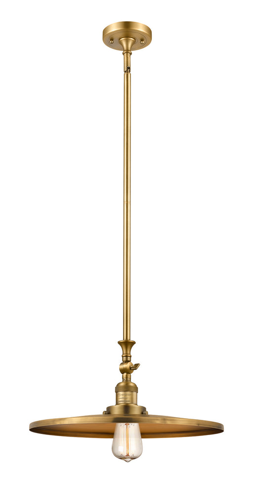Innovations - 206-BB-MFR-BB-16-LED - LED Mini Pendant - Franklin Restoration - Brushed Brass
