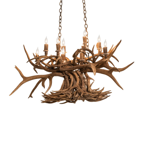 Meyda Tiffany - 247232 - Ten Light Chandelier - Antlers - Antique Copper