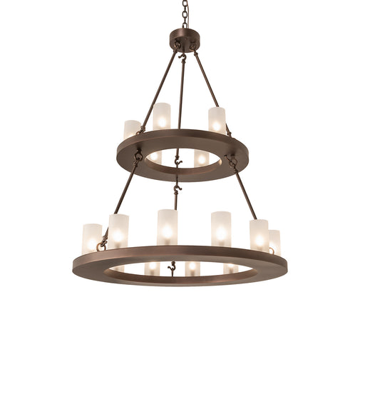 Meyda Tiffany - 247664 - 18 Light Chandelier - Loxley - Mahogany Bronze