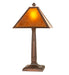 Meyda Tiffany - 248804 - One Light Table Lamp - Mission Prime - Mahogany Bronze