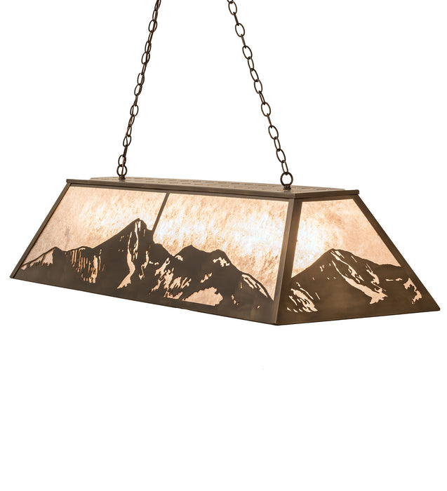 Meyda Tiffany - 249972 - Nine Light Pendant - Mountain Range - Antique Copper