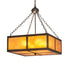 Meyda Tiffany - 250052 - Four Light Pendant - Mission Prime - Oil Rubbed Bronze