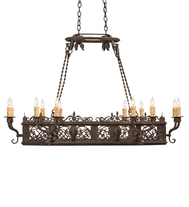 Meyda Tiffany - 250747 - 12 Light Chandelier - Conques - Oil Rubbed Bronze