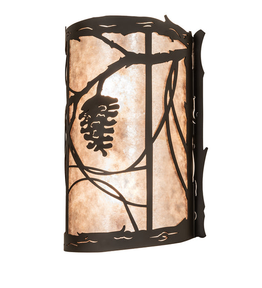 Meyda Tiffany - 250756 - Two Light Wall Sconce - Whispering Pines - Oil Rubbed Bronze